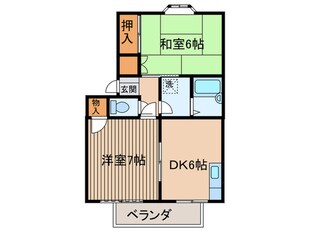 コーポ朝倉　Ａの物件間取画像